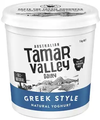 Coles Tamar Valley Dairy Greek Style Yoghurt offer