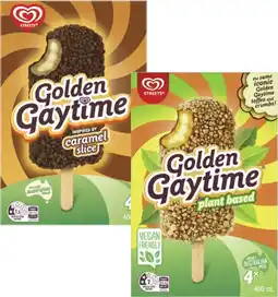 Coles Streets Golden Gaytime Sticks 400mL offer