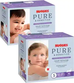 Coles Huggies Pure & Sensitive Nappy Pants-54 Pack offer