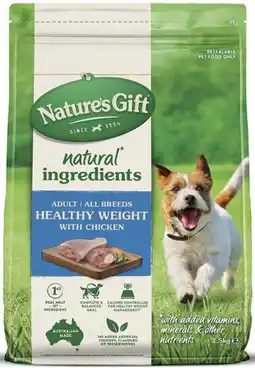 Coles Nature's Gift Dry Dog Food offer