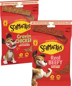 Coles Schmackos Dog Treats offer
