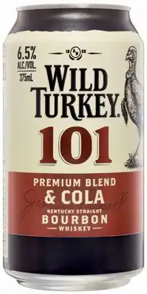 Coles Wild Turkey & Cola 101 Cans offer