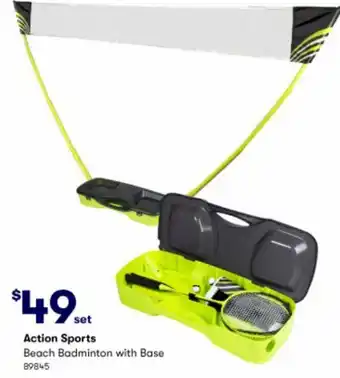 BIG W Action Sports Beach Badminton With Base offer