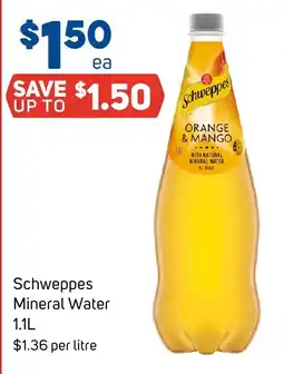 Foodland Schweppes Mineral Water offer