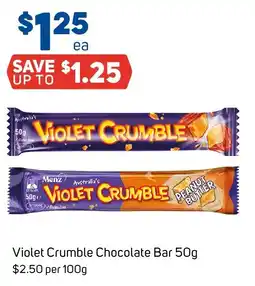 Foodland Violet Crumble Chocolate Bar offer