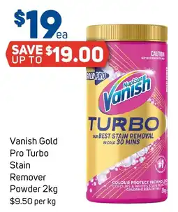 Foodland Vanish Gold Pro Turbo Stain Remover Powder offer