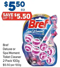 Foodland Bref Deluxe or Spa Moment Toilet Cleaner offer