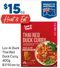 Foodland Luv-a duck thai red duck curry offer