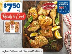 Foodland Ingham's Gourmet Chicken Portions offer
