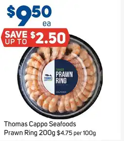 Foodland Thomas Cappo Seafoods Prawn Ring offer