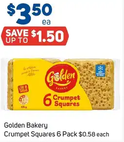 Foodland Golden Bakery Crumpet Squares offer