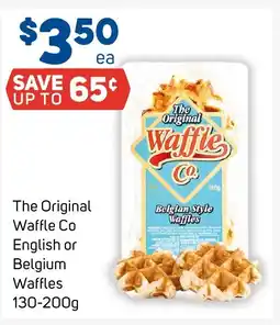 Foodland The Original Waffle Co English or Belgium Waffles offer