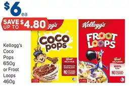 Foodland Kellogg's Coco Pops or Froot Loops offer