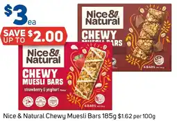 Foodland Nice & Natural Chewy Muesli Bars offer