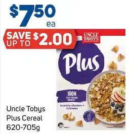 Foodland Uncle Tobys Plus Cereal offer