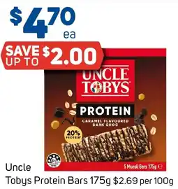 Foodland Uncle Tobys Protein Bars offer