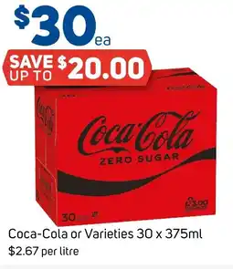 Foodland Coca-Cola or Varieties offer