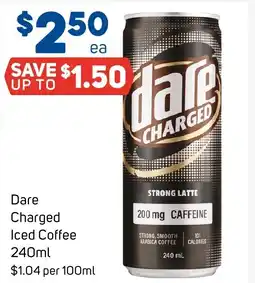 Foodland Dare Charged Iced Coffee offer