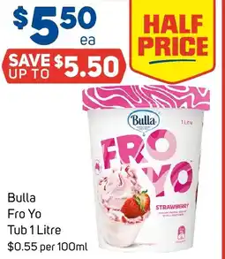 Foodland Bulla Fro Yo Tub offer