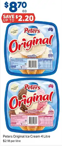 Foodland Peters Original Ice Cream offer