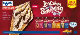 Foodland Bulla Creamy Classic Cones offer