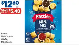 Foodland Patties Mini Combos offer