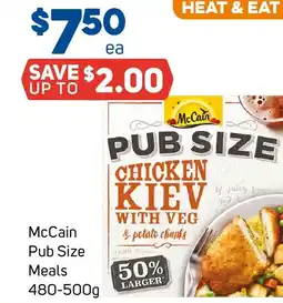 Foodland McCain Pub Size Meals offer