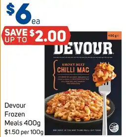 Foodland Devour Frozen Meals offer