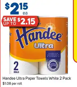 Foodland Handee Ultra Paper Towels White offer