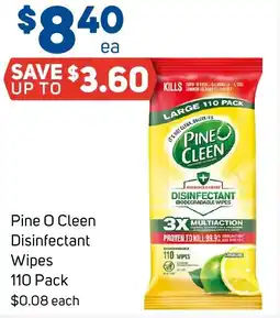 Foodland Pine o cleen disinfectant wipes offer