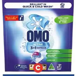 Foodland Omo 3in1 laundry capsules offer