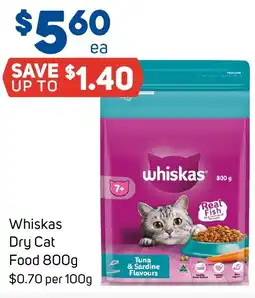 Foodland Whiskas Dry Cat Food offer