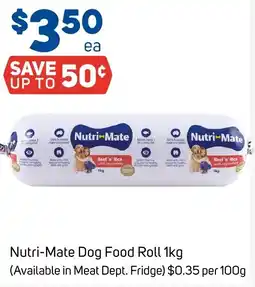 Foodland Nutri-Mate Dog Food Roll offer
