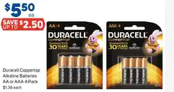 Foodland Duracell Coppertop Alkaline Batteries offer