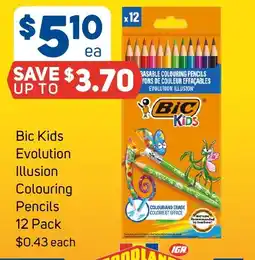 Foodland Bic Kids Evolution Illusion Colouring Pencils offer