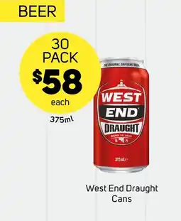 Foodland West End Draught Cans offer