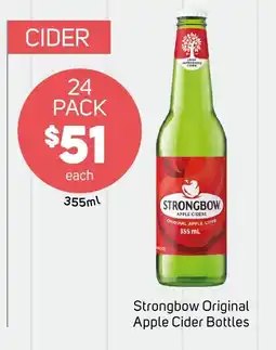 Foodland Strongbow Original Apple Cider Bottles offer