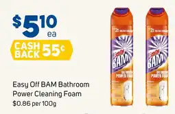 Foodland Easy Off BAM Bathroom Power Cleaning Foam offer