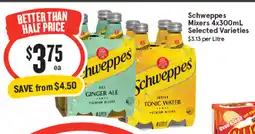 IGA Schweppes Mixers offer