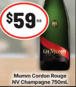 IGA Mumm Cordon Rouge NV Champagne offer