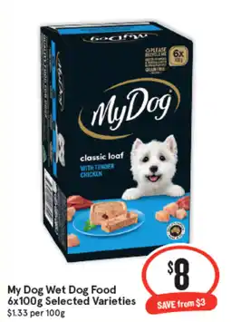IGA My Dog Wet Dog Food offer