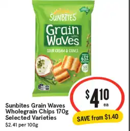 IGA Sunbites grain waves wholegrain chips offer