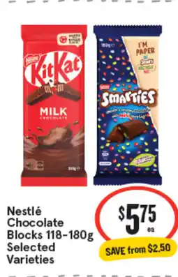 IGA Nestlé chocolate blocks offer