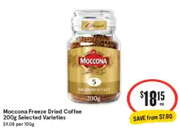 IGA Moccona freeze dried coffee offer
