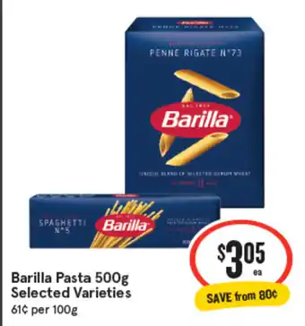 IGA Barilla Pasta offer