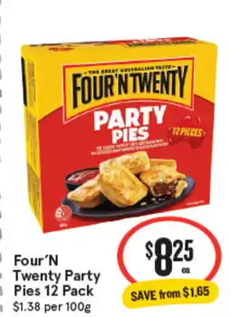 IGA Four'n twenty party pies offer