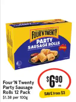 IGA Four'n twenty party sausage rolls offer