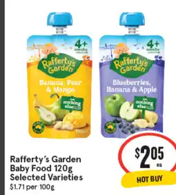 IGA Rafferty's garden baby food offer
