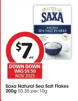Coles Saxa natural sea salt flakes offer