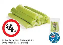 Coles Coles australian celery sticks pack offer